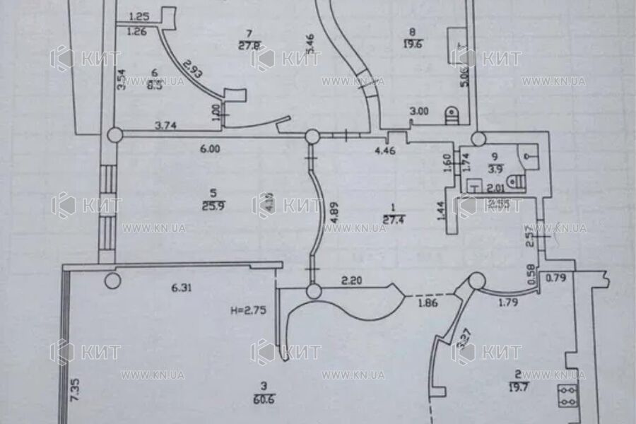 Продаж квартири Харків, Спортивна, 202м²