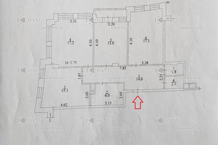 Продаж квартири Харків, Північна Салтівка, 89м²