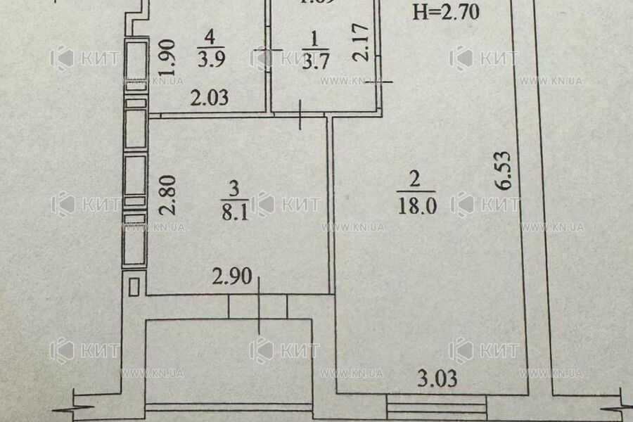 Продаж квартири Харків, Шевченка, 38м²