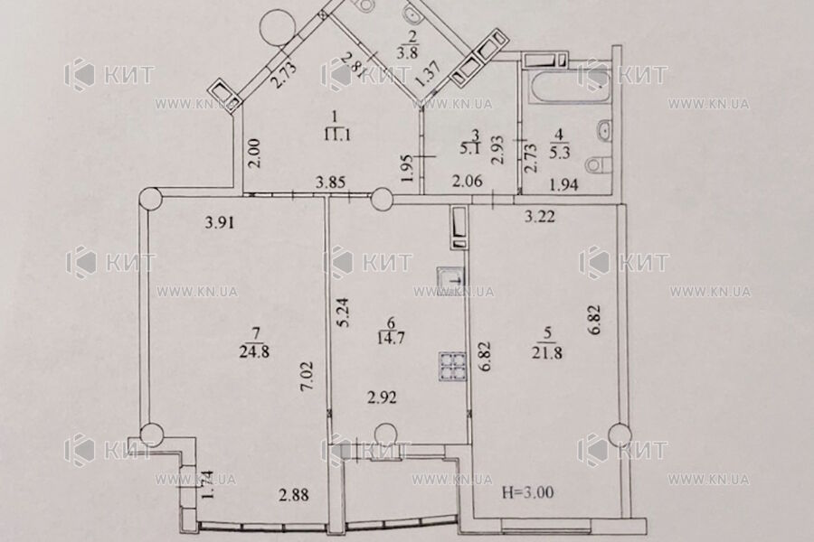 Продажа квартиры Харьков, Площадь Героев Небесной Сотни, 90м²