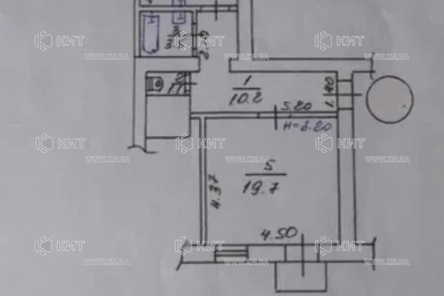 Продажа квартиры Харьков, Гагарина, Спортивная, Защитников, 43м²