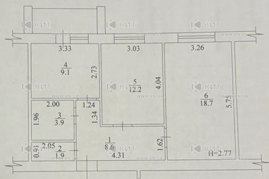 Продаж квартири Харків, ХТЗ, Рогань, 56м²