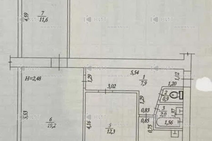 Продаж квартири Харків, Одеська, Основа, 62м²