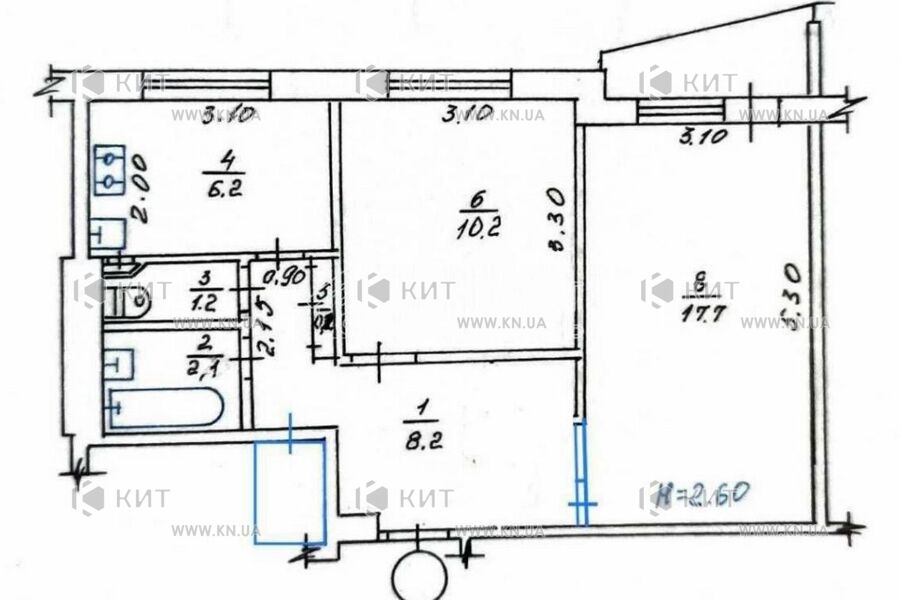 Продаж квартири Харків, Жуковського, П’ятихатки, 46м²
