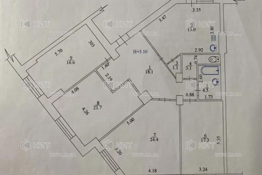 Продаж квартири Харків, Центр, 124м²