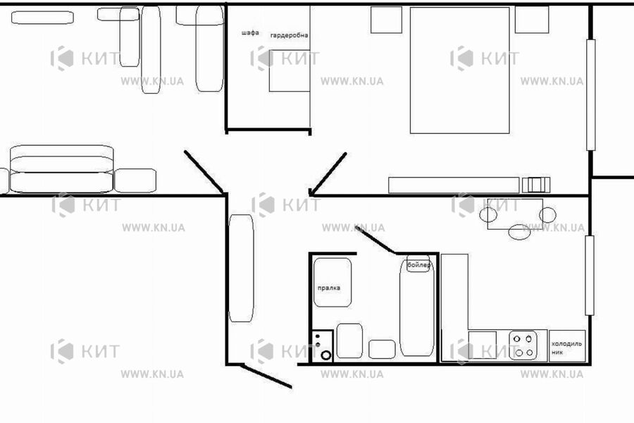 Продажа квартиры Харьков, Салтовка, 607 мрн., 48м²