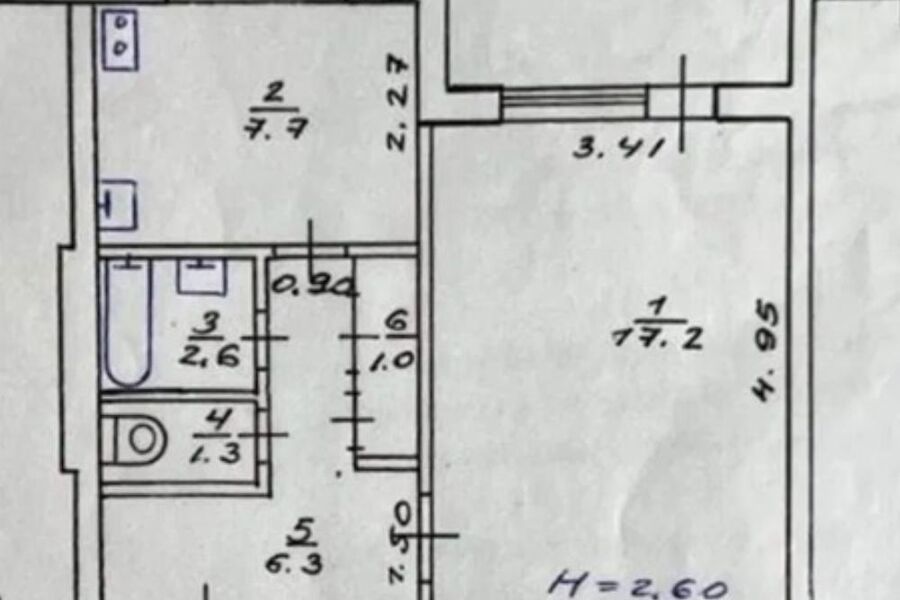 Продаж квартири Харків, Павлове Поле, 38м²