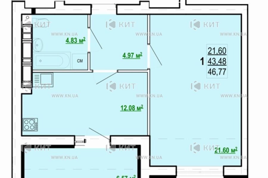 Продажа квартиры Харьков, Спортивная, 48м²