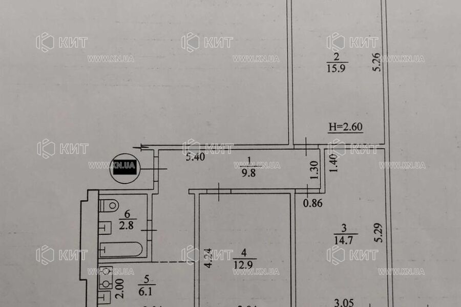 Продаж квартири Харків, Салтівка, 626 мрн., 64м²