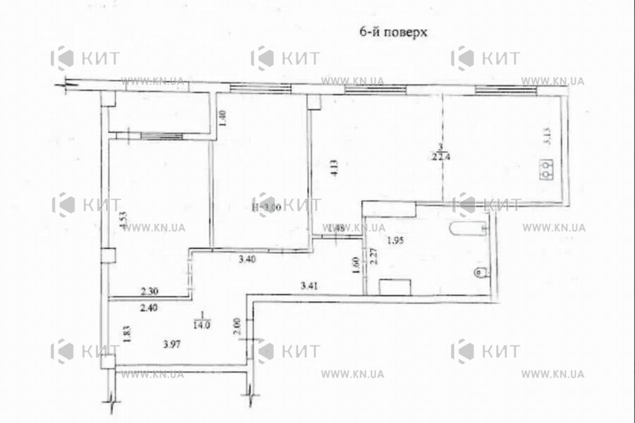 Продаж квартири Харків, Київська, Гідропарк, 68м²