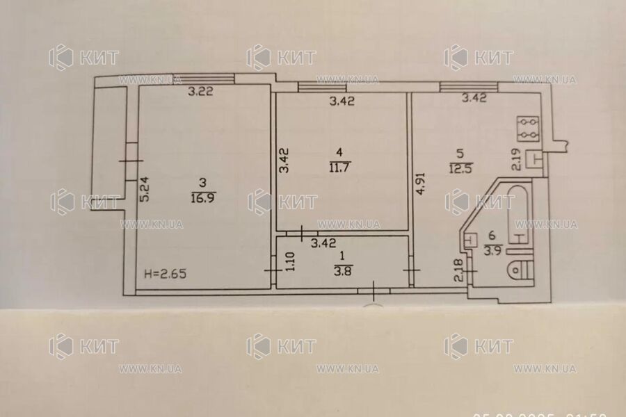 Продажа квартиры Харьков, Северная Салтовка 5, 51м²