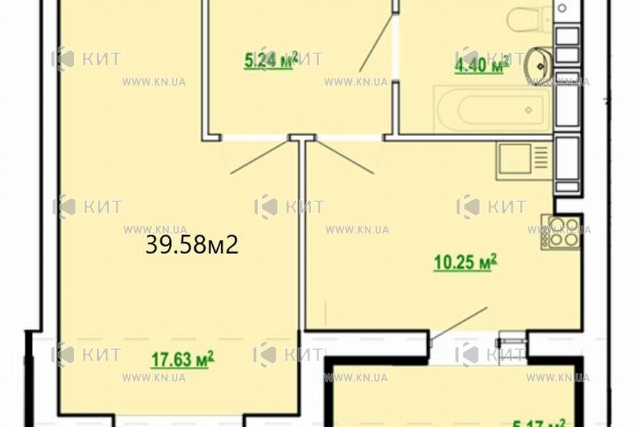 Продаж квартири Харків, Салтівка, 39.58м²