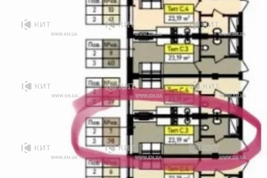 Продажа квартиры Харьков, Центр, 23м²
