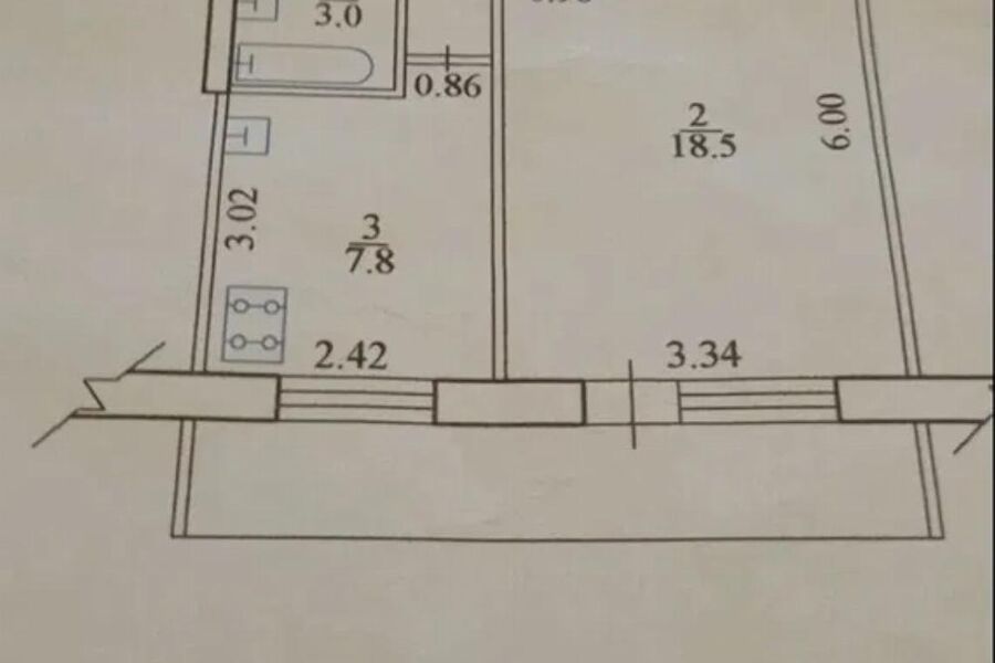 Продажа квартиры Харьков, Северная Салтовка 1, 34м²