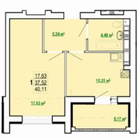 Продаж квартири Харків, Холодна Гора, 40м²
