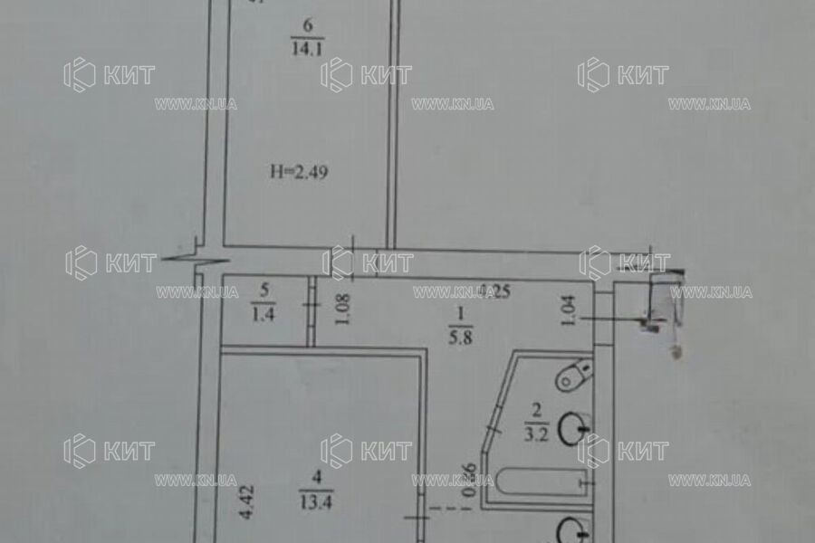 Продажа квартиры Харьков, Одесская, 45м²