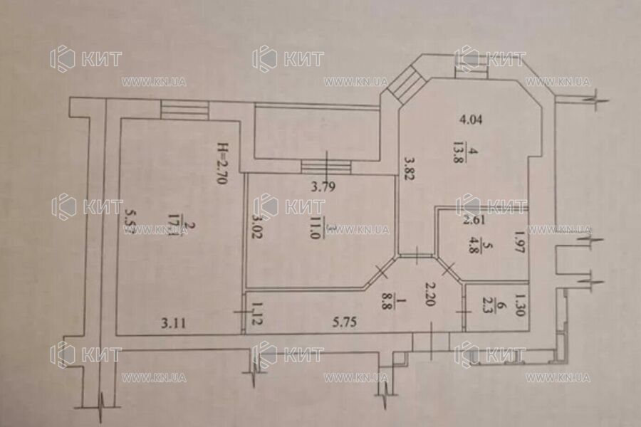 Продажа квартиры Харьков, Сокольники, 62м²