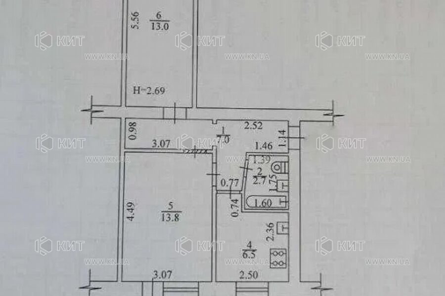 Продаж квартири Харків, Холодна Гора, 45м²