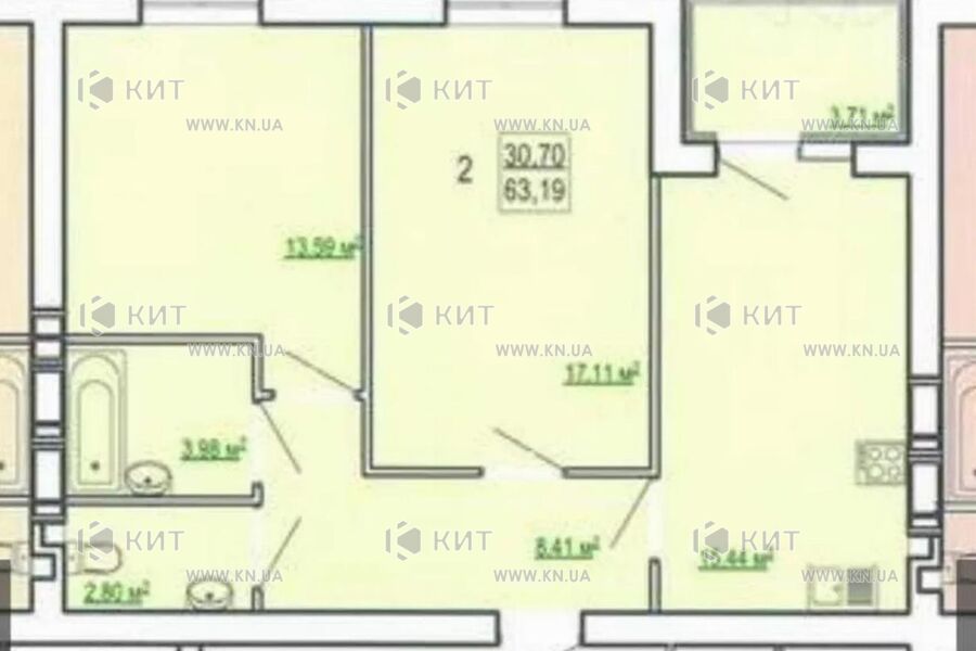 Продаж квартири Харків, Холодна Гора, 63м²