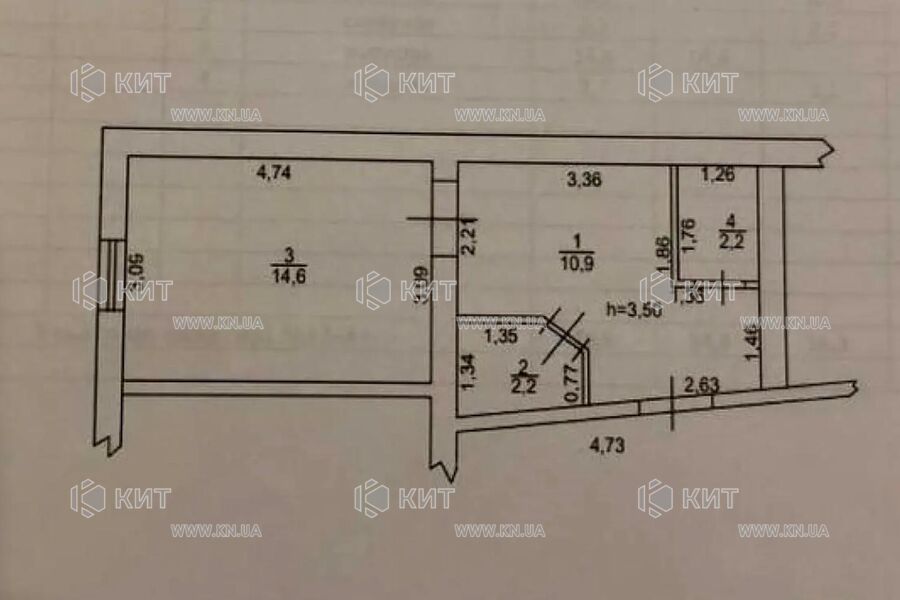 Продажа квартиры Харьков, Центр, 30м²