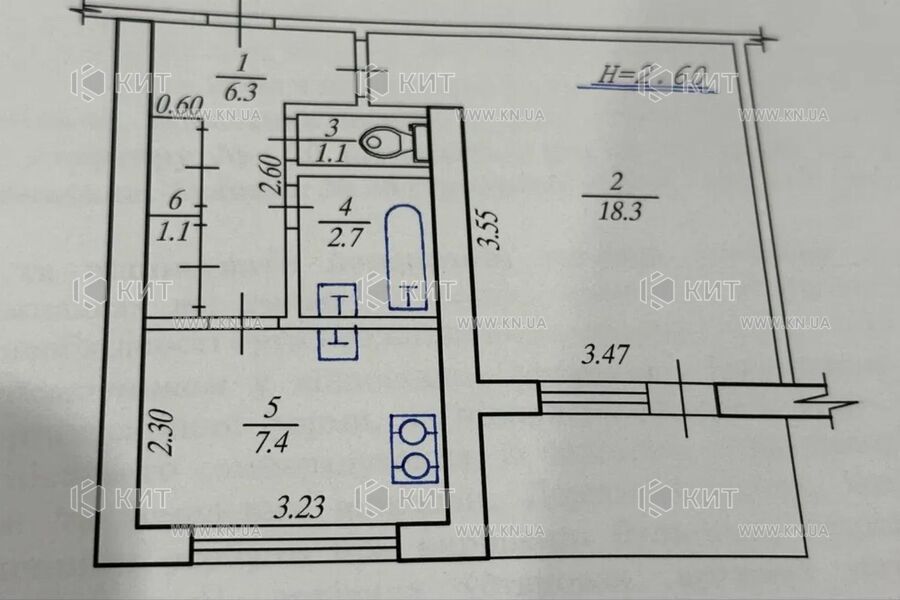 Продажа квартиры Харьков, Одесская, 39м²