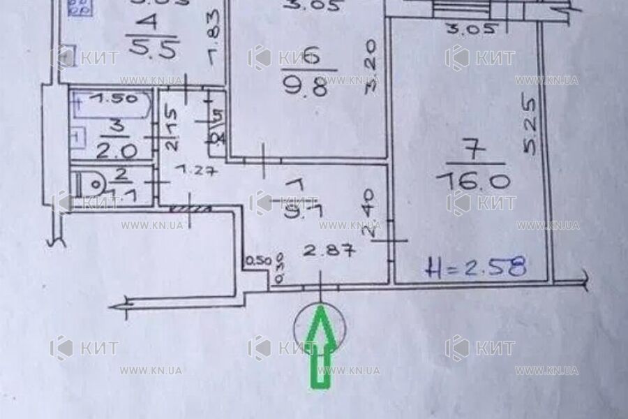 Продаж квартири Харків, Північна Салтівка 5, 47м²