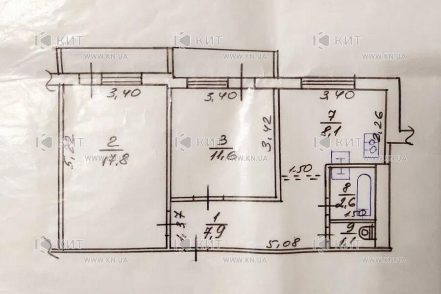 Продаж квартири Харків, Нові Дома, 52м²