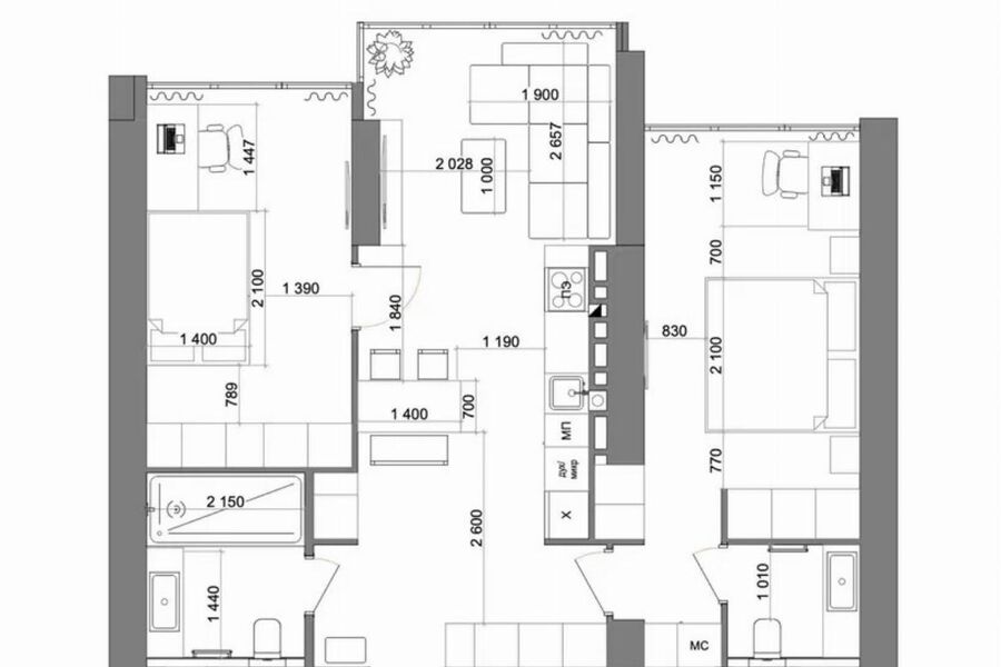 Продаж квартири Харків, Центр, 70м²