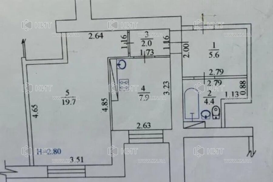 Продаж квартири Харків, Салтівка, 40м²