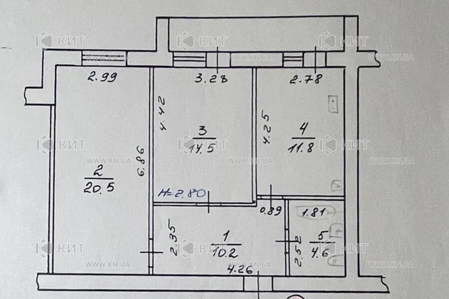 Продаж квартири Харків, Салтівка, 603 мрн., 65м²
