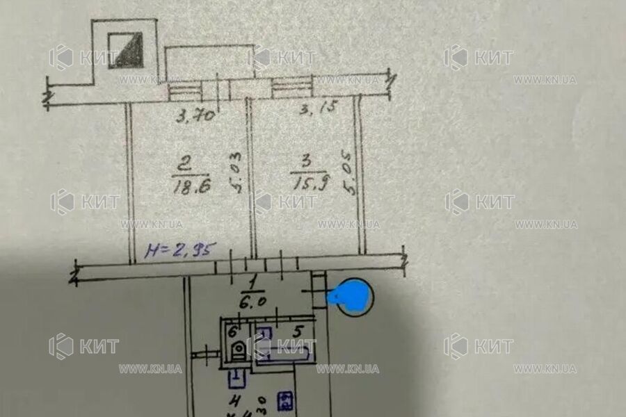 Продаж квартири Харків, Центр, 52м²