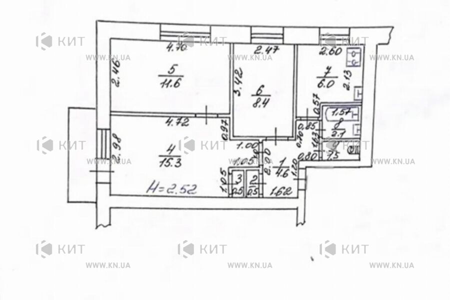 Продаж квартири Харків, ХТЗ, Рогань, 51м²