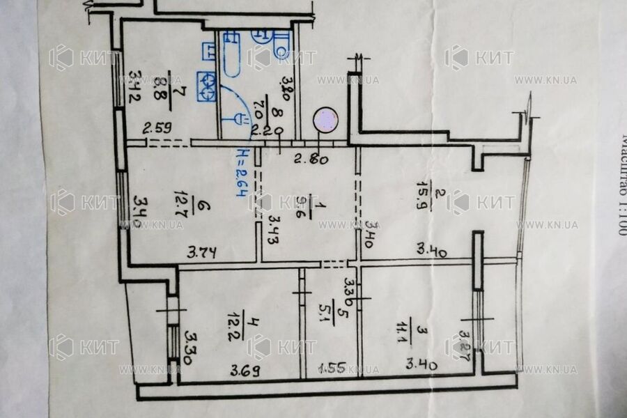 Продаж квартири Харків, Салтівка, 626 мрн., 85м²