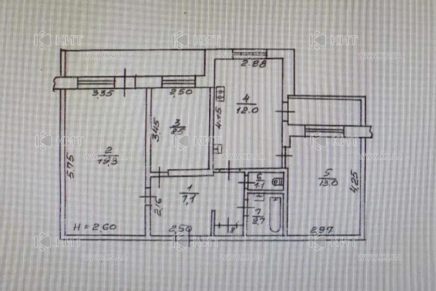 Продаж квартири Харків, Північна Салтівка 4, 70м²