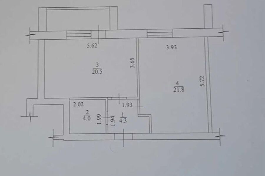 Продажа квартиры Харьков, Гагарина, Спортивная, Защитников, 54м²