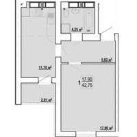 Продажа квартиры Харьков, Гидропарк, 43м²