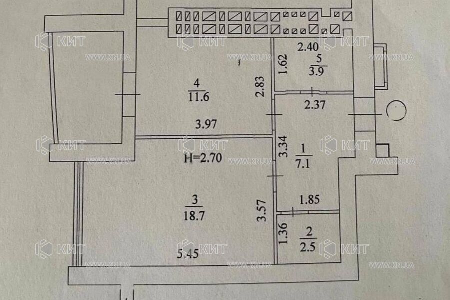 Продаж квартири Харків, Гагаріна, Спортивна, Захисників, 47м²