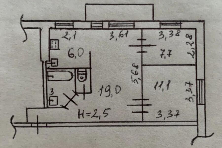 Продажа квартиры Харьков, Новые дома, 56м²