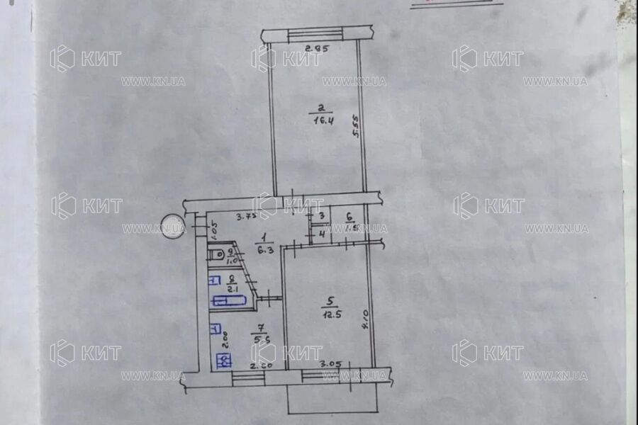 квартиры Харьков, Салтовка, 8 хлебзавод, 47м²