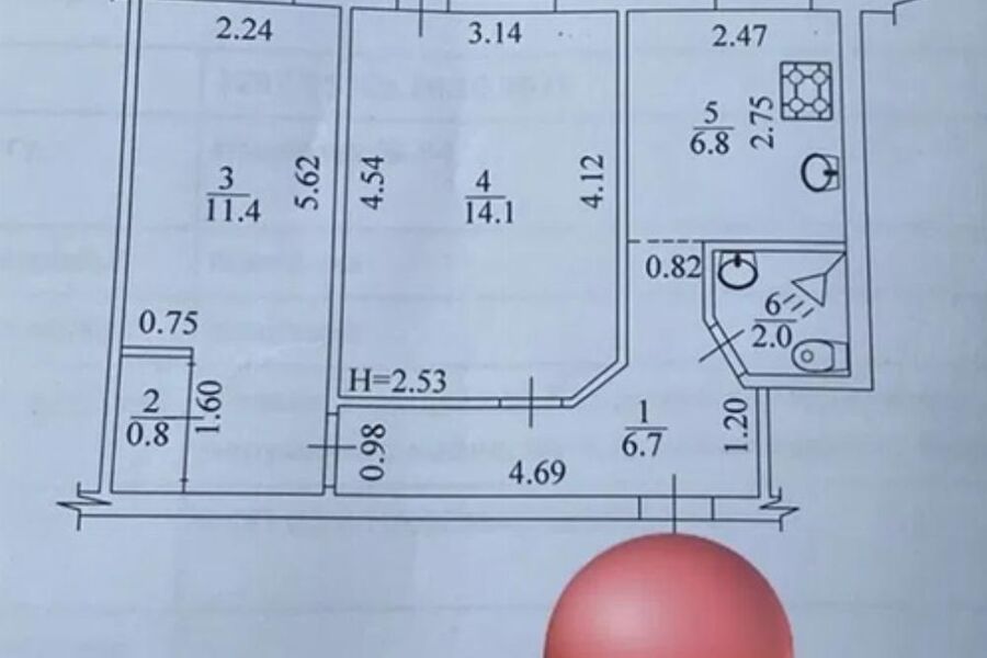 Продажа квартиры Харьков, Павлово Поле, 42м²