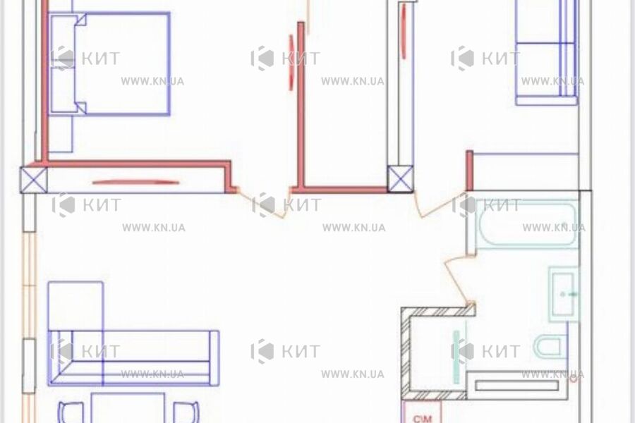 Продаж квартири Харків, Салтівка, 524 мрн., 90м²
