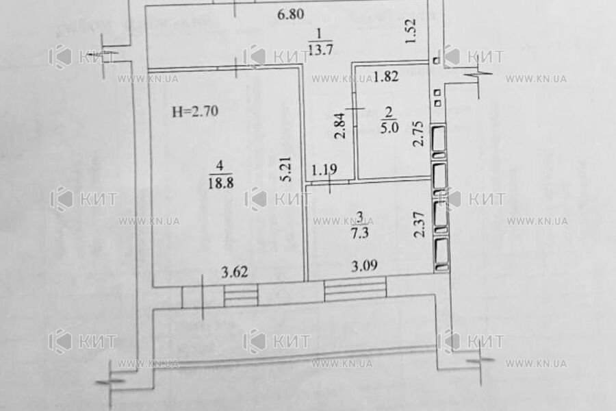 Продажа квартиры Харьков, Салтовка, 51м²