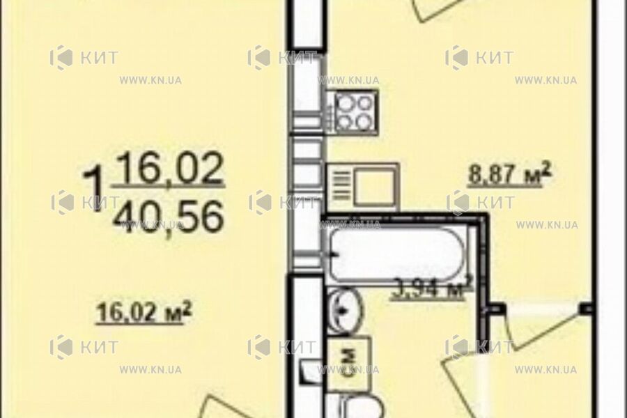 Продаж квартири Харків, Нові Дома, 41м²