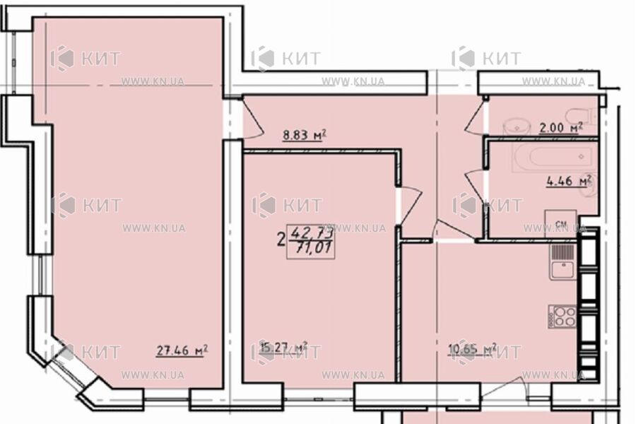 Продажа квартиры Харьков, Гагарина, 71м²