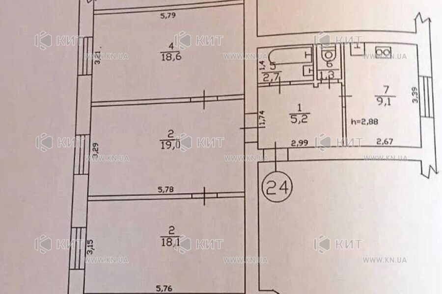 Продаж квартири Харків, Центр, 75м²