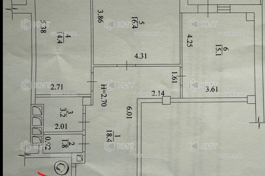 Продажа квартиры Харьков, Новые дома, 71м²