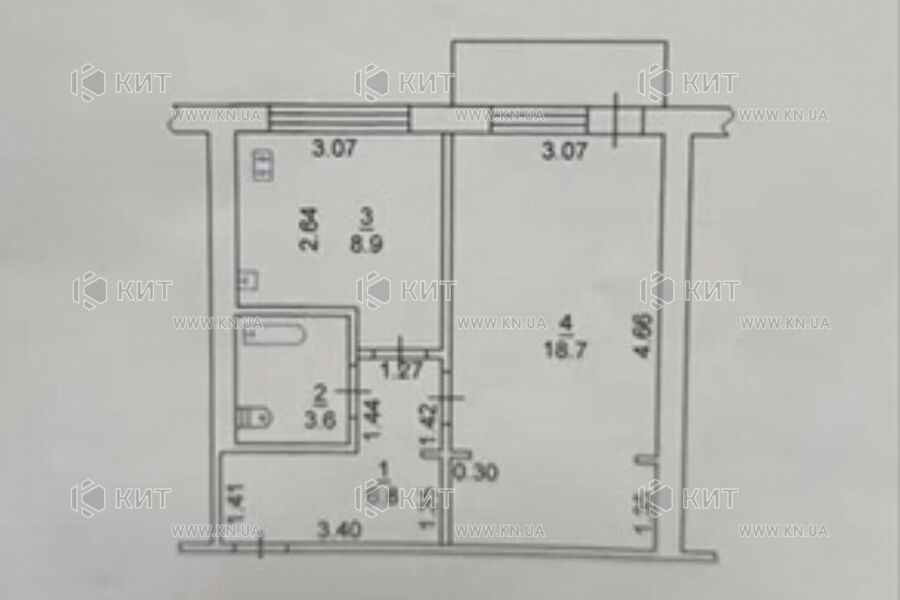 Продажа квартиры Харьков, ХТЗ, Рогань, 41м²