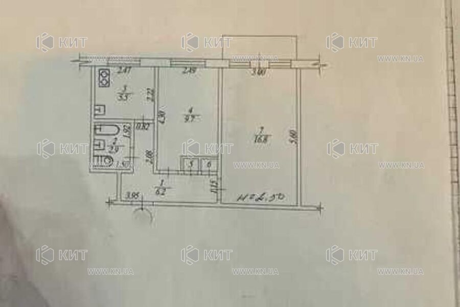 Продажа квартиры Харьков, Новые дома, 43м²
