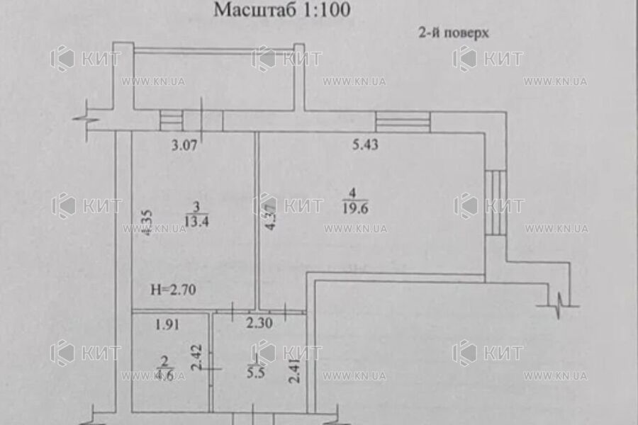 Продаж квартири Харків, Гагаріна, 46.5м²