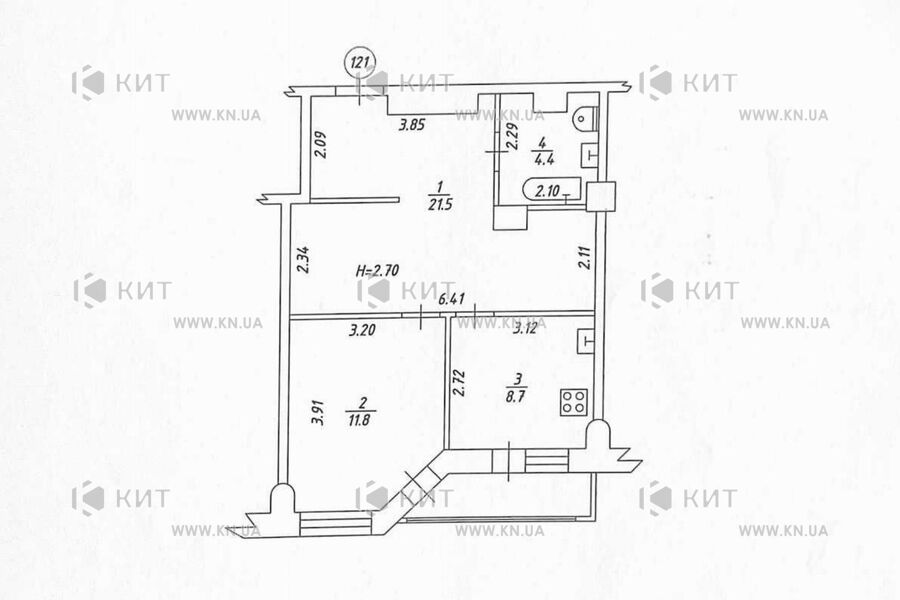 Продаж квартири Харків, Олексіївка, 50м²